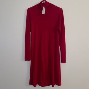 Apt 9 red turtleneck sweater dress size S